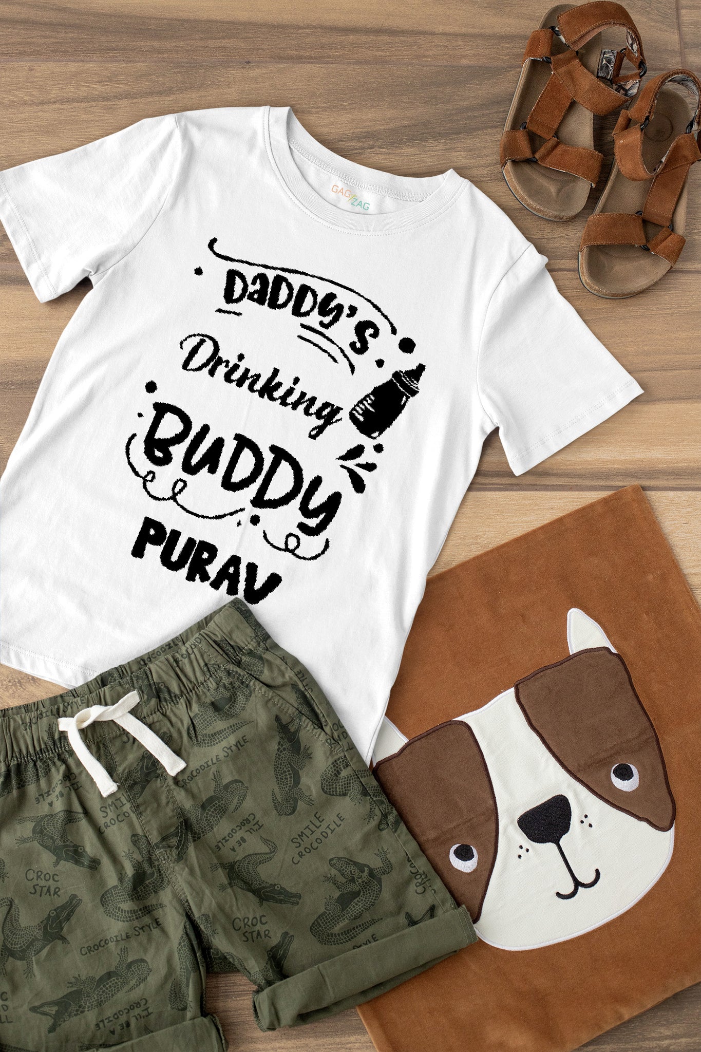 Daddy's Drinking Buddy Customised T-shirt