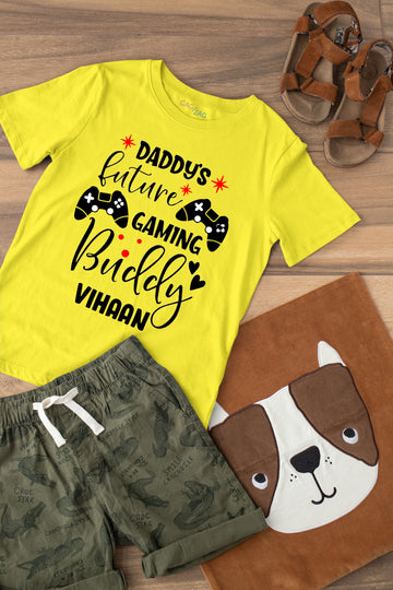 Daddy's Future Gaming Buddy Customized T-shirt