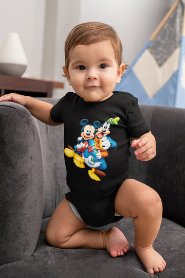 Black Cartoon Character Theme Baby Cotton Theme For Infants