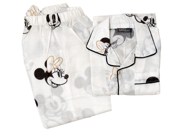 ORGANIC COTTON NIGHT SUIT - CARTOON THEME