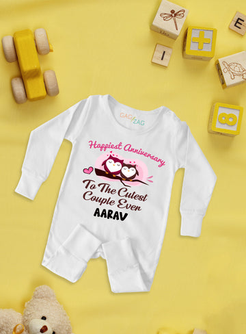 Happy Anniversary To The Cutest Couple Ever Customised Baby Romper