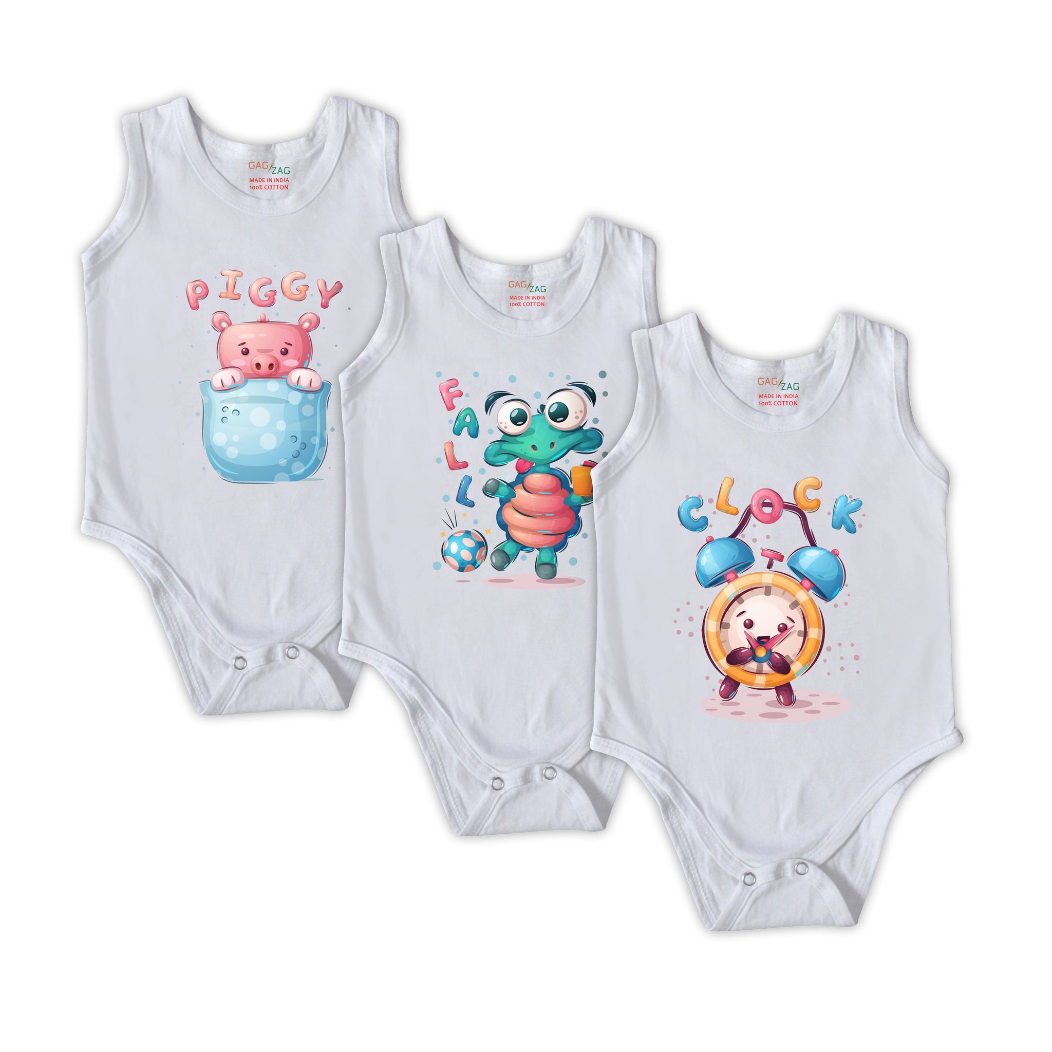 Infant Vest - Pack of 3 (Combo 1)