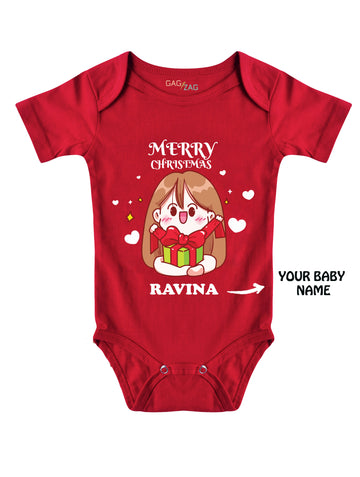 Customised Christmas Baby Romper Or Sweatshirt