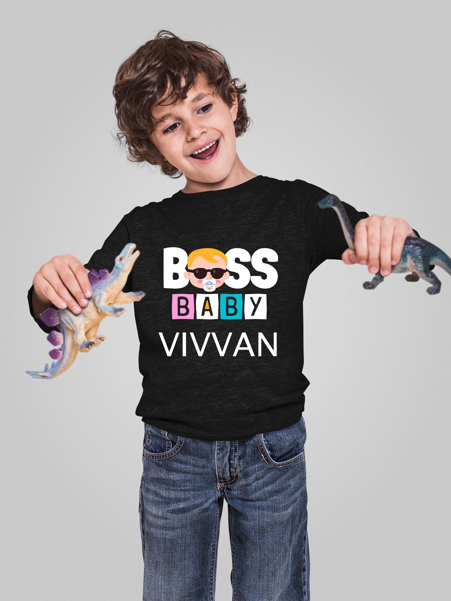 Boss Baby Customized Full Sleeves T-shirt