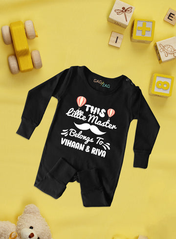 This Little Master Belongs To Vihaan Riva Customized Baby Clothes