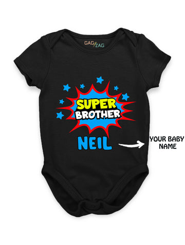 Super Brother Customised Romper Or T-shirt