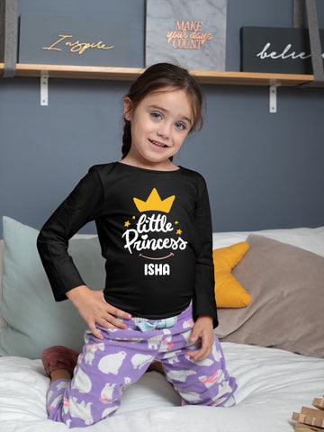 Little Princess Customized Full Sleeves T-shirt