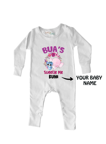 Bua's Sweetie Pie - Customised Full Length Baby Romper