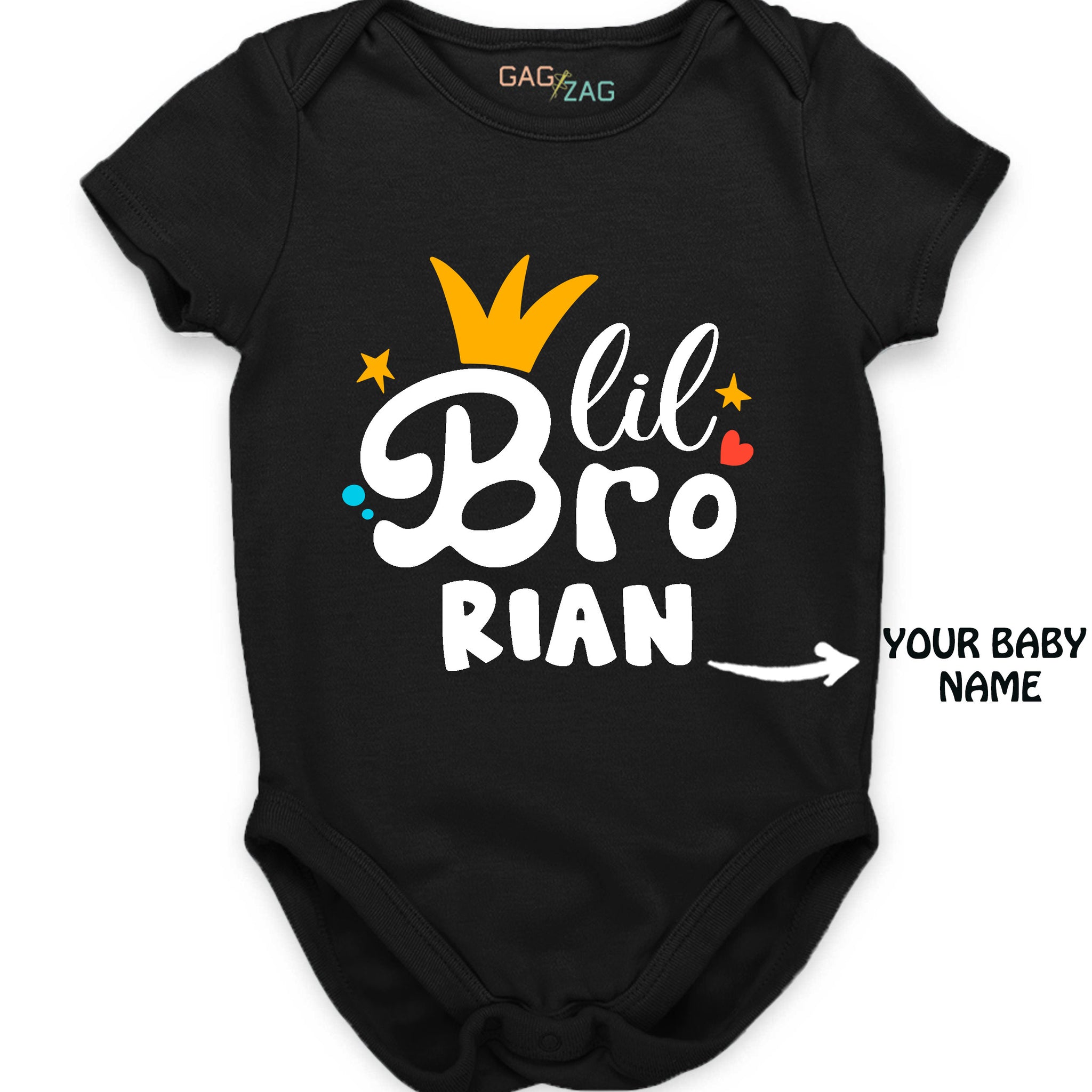 Lil Bro Customised Tshirt Or Baby Romper