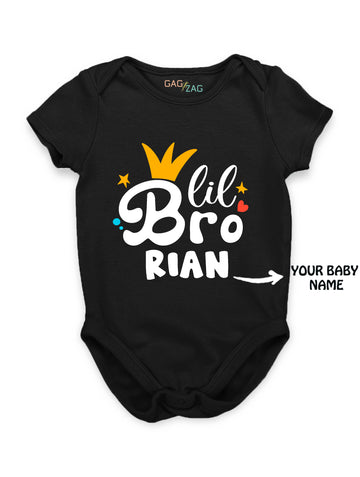 Lil Bro Customised Tshirt Or Baby Romper