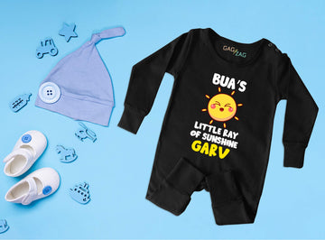 Bua's Little Ray Of Sunshine Customised Full Length Baby Romper