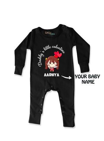 Daddy's Little Valentine Customised Baby Romper