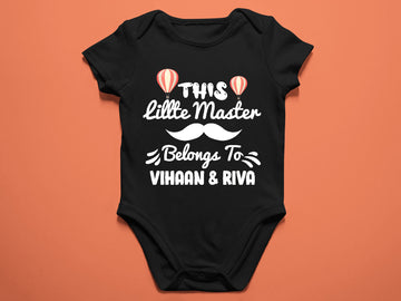 This Little Master Belongs To Vihaan Riva Customized Baby Clothes