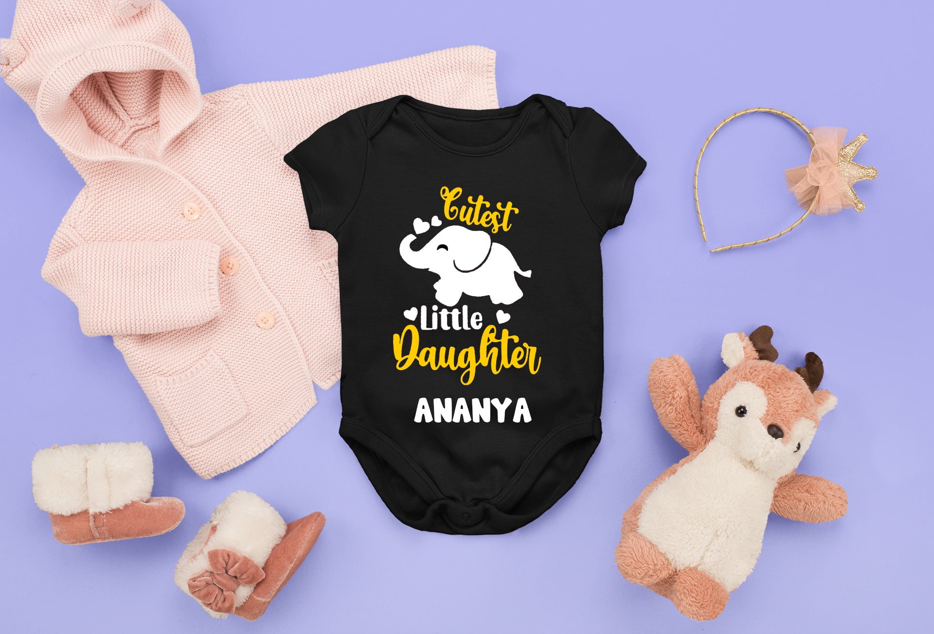 Cutest Little Daughter Baby Customized Clothes