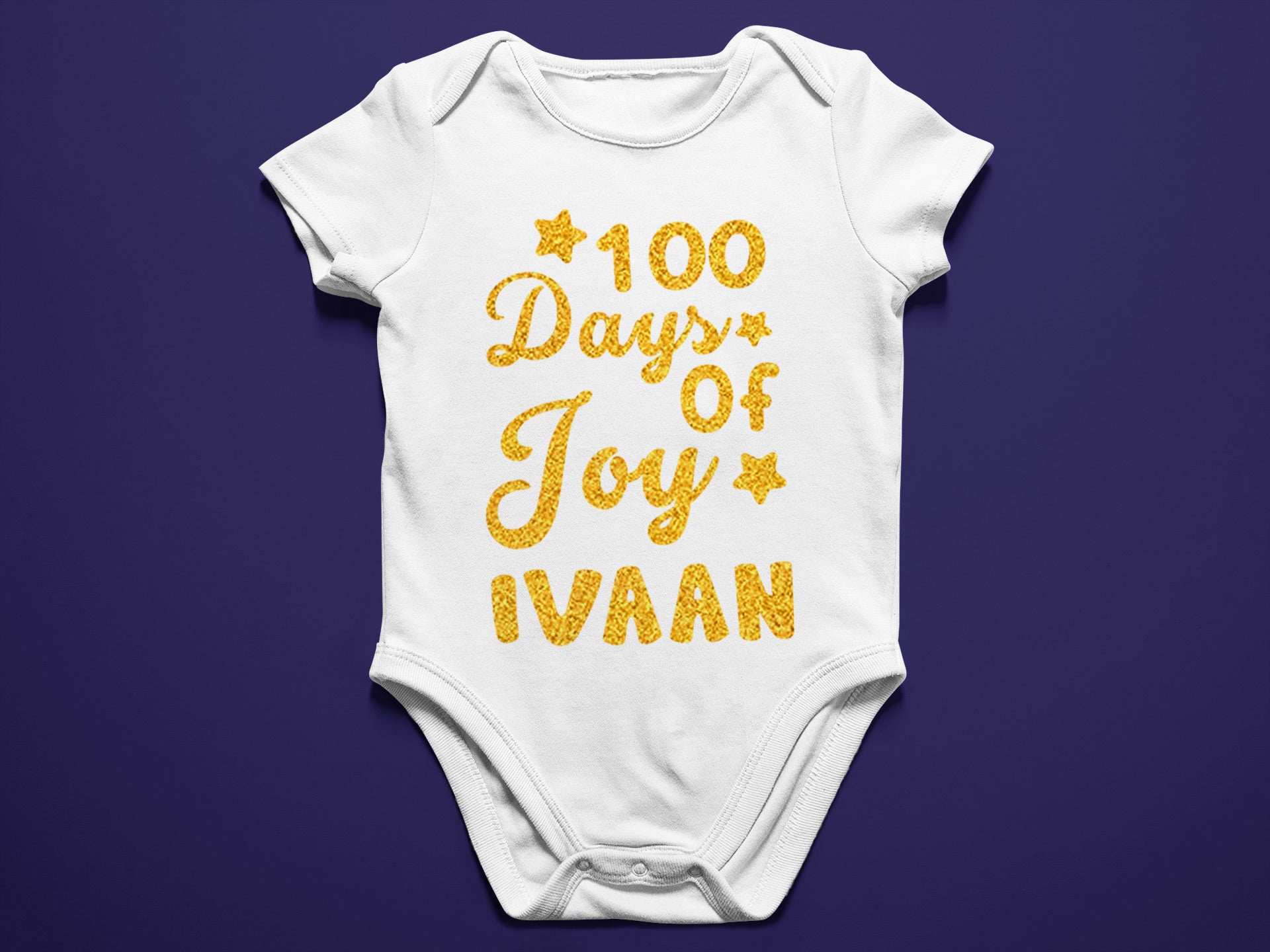 100 Days of Joy Customised Baby Romper