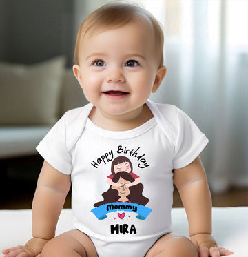 Happy Birthday Mommy - Customised Baby Romper