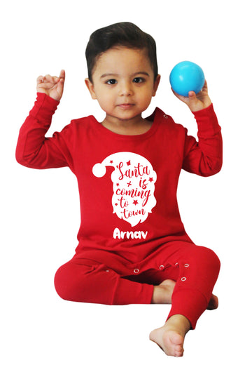 Christmas Baby Romper Or Sweatshirt - Santa Is Coming To Town