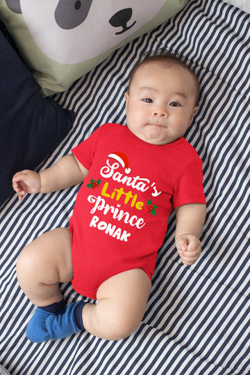 Christmas Baby Romper Or Sweatshirt - Santa's Little Prince