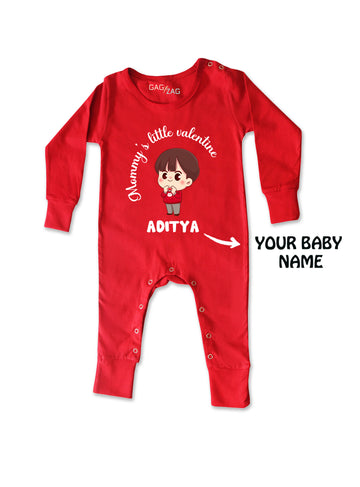 Mommy's Little Valentine - Customised Full Length Baby Romper