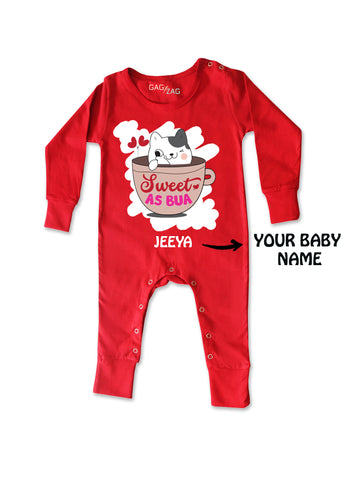 Sweet As Bua - Customised Full Length Baby Romper