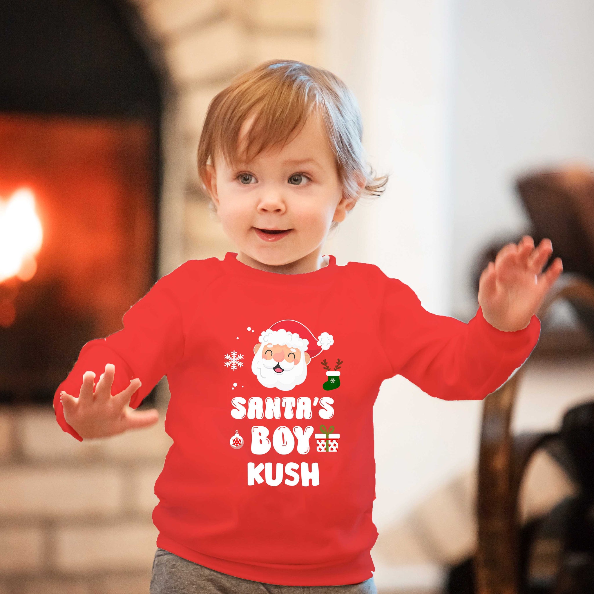 Santa's Boy Christmas Customised Sweatshirt