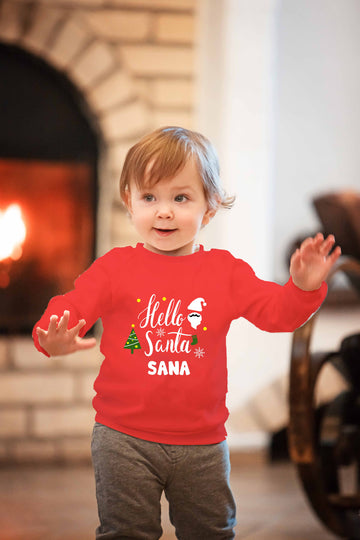 Hello Santa Christmas Special Customised Sweatshirt