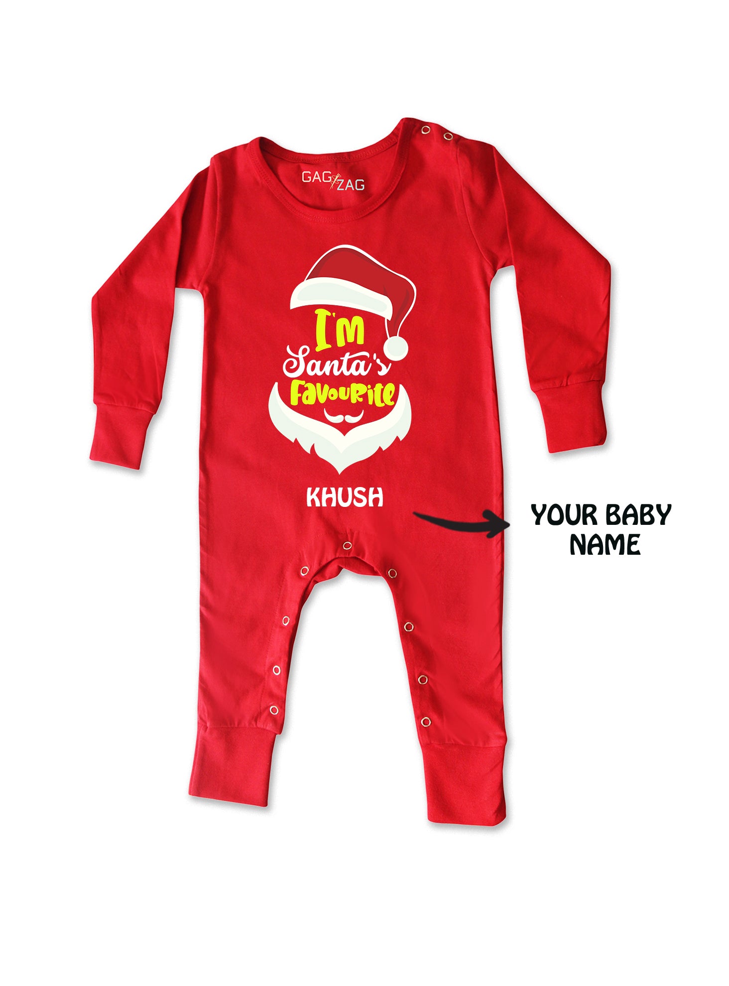 I'm Santa's Favourite - Christmas Baby Romper Or Sweatshirt