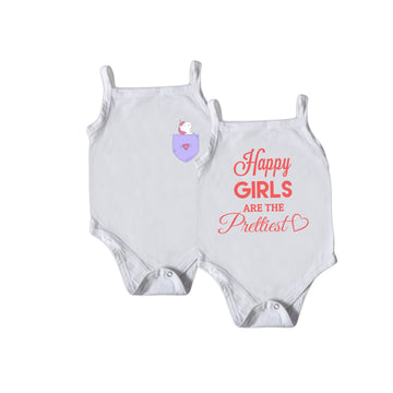 Infant Vest - Pack of 2 (Happy Girls & Unicorn)