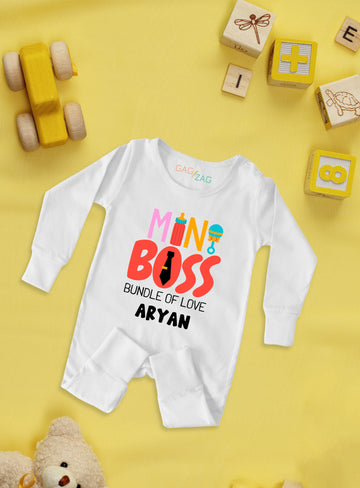 Mini Boss Bundle Of Love Baby Rompers