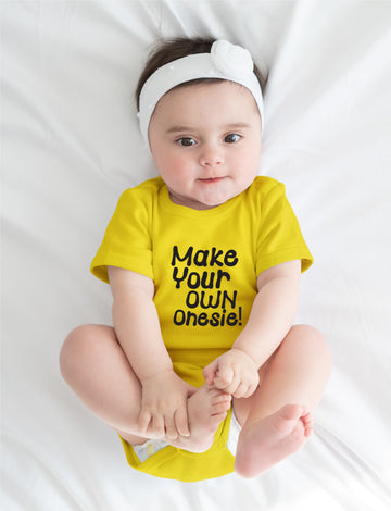 Yellow Full Customised Baby OneSie