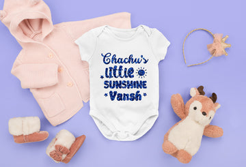 Chachu's Little Sunshine Sparkle Baby Onesie