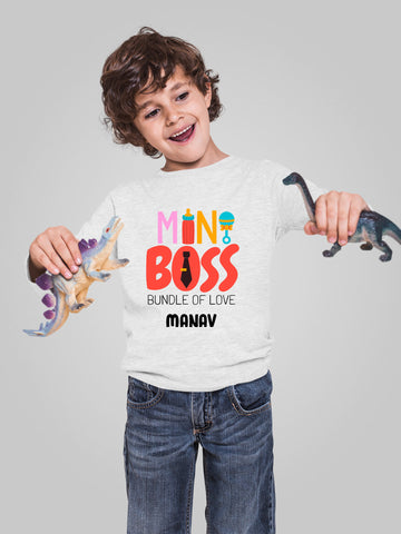 Mini Boss Customized Full Sleeves T-shirt