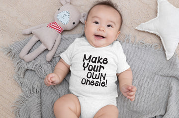 White Full Customised Baby OneSie