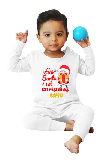 Little Santa First Christmas - Customised Baby Romper