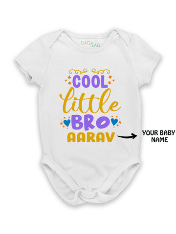 Cool Little Bro Customised Tshirt Or Romper