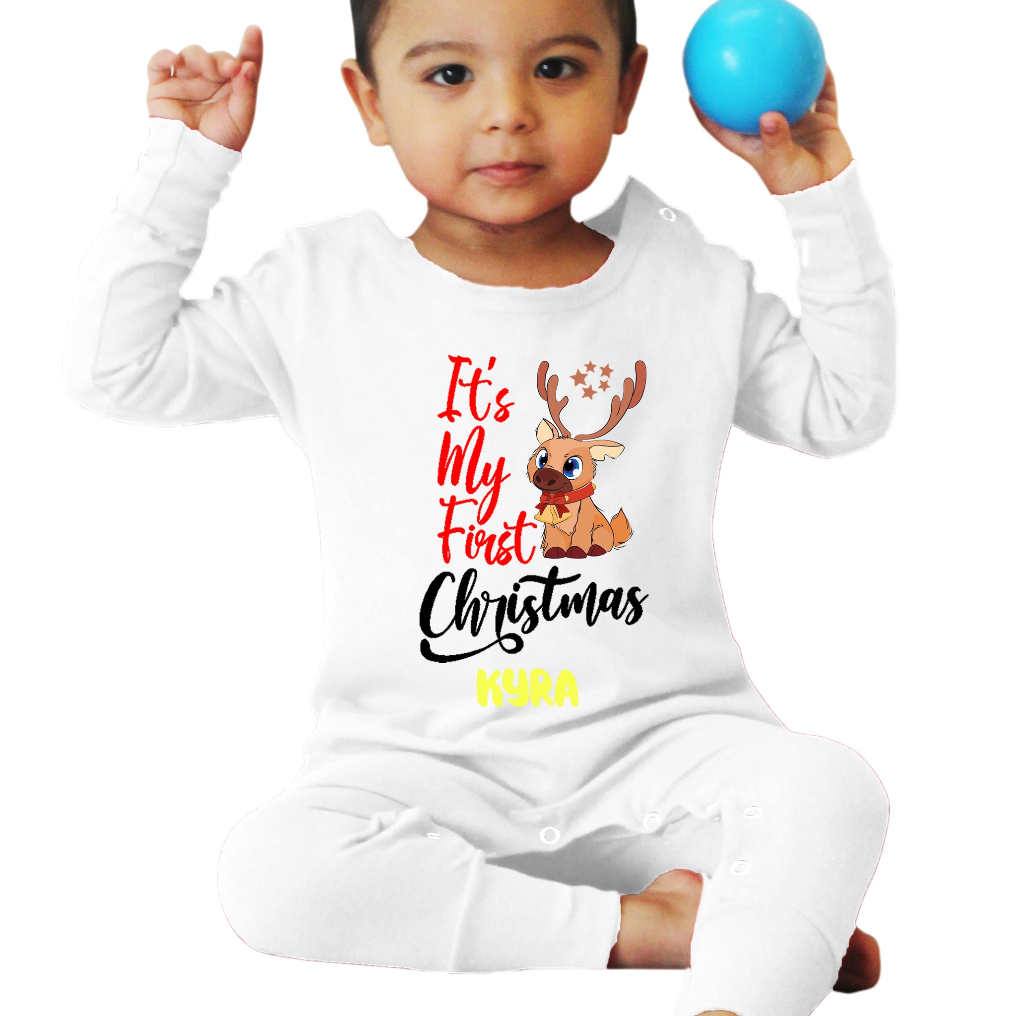 Its My First Christmas Customised Baby Onesie