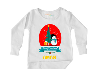 Merry Christmas Baby Romper Or Sweatshirt