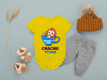 Naughty Like Chachu Customised Baby Romper